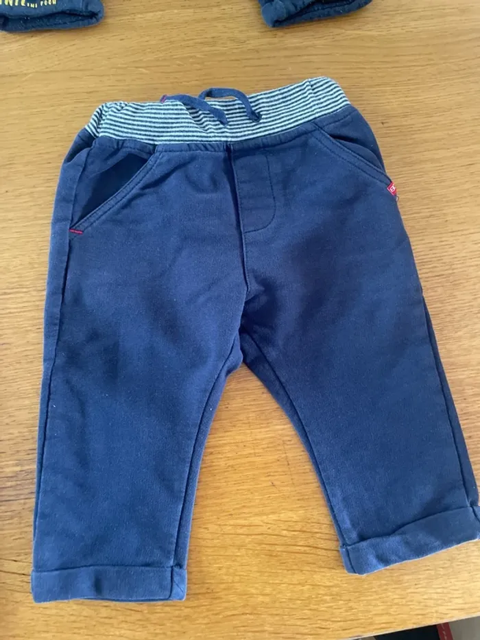 Lot 4 pantalons coton 12 mois - photo numéro 4