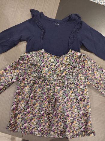 Lot de deux blouses fille 3 ans