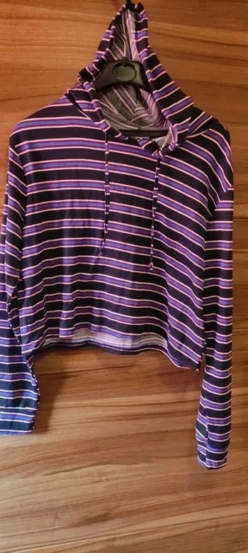 Mini haut à manches longues et capuche