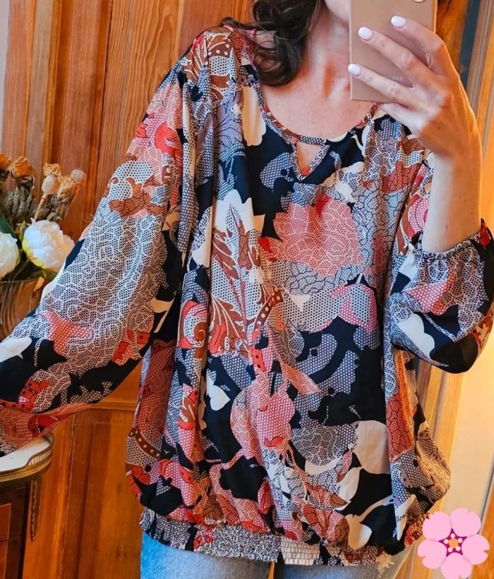 Blouse fluide vintage oversize - photo numéro 3