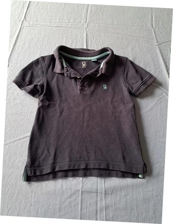 T-shirt polo Okaidi 3 ans bleu marine