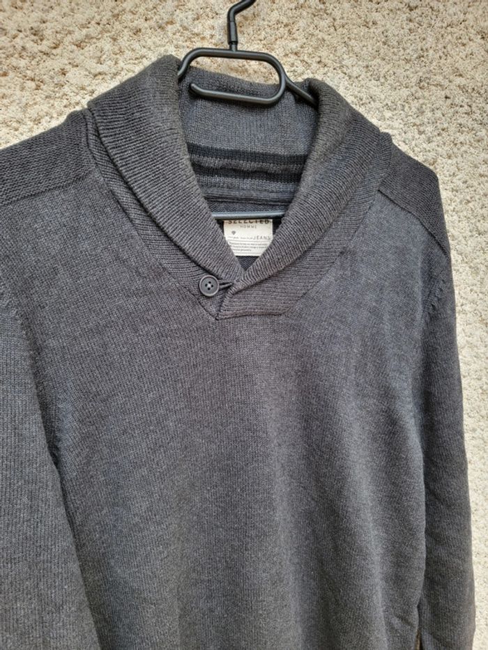 Pull sweat col roulé vintage old money laine - photo numéro 2