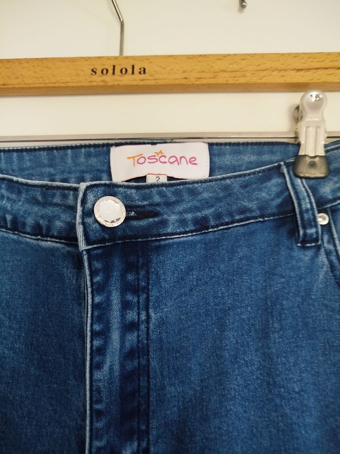 Jean 👖 brodé élastique Toscane - photo numéro 4