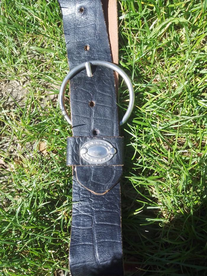 Ceinture similicuir noir - photo numéro 2