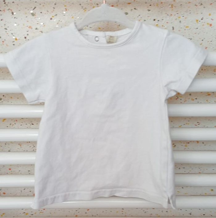 Tee shirt manche courte blanc Taille 6 mois - photo numéro 2