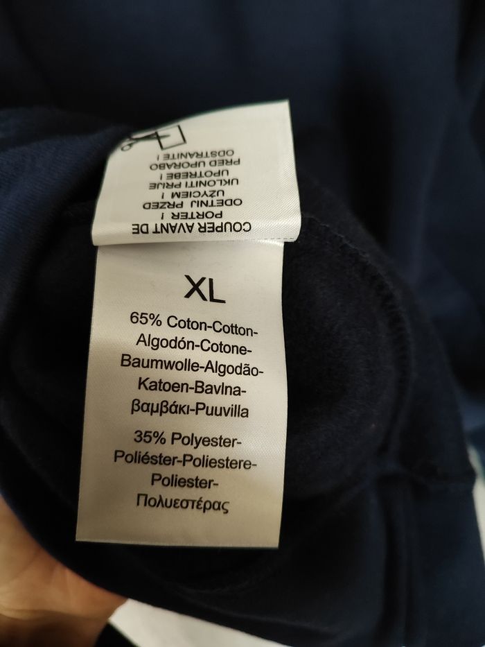 Sweat homme à capuche bleu marine taille XL rugby neuf - photo numéro 5