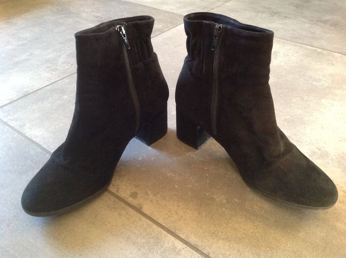 Bottines / boots noires à talons T.38 Eram - photo numéro 3