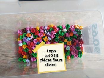 Lego lot 218 déco fleurs divers