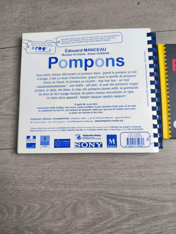 Livre / Audio / Braille : Pompons - photo numéro 4