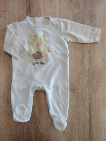 Pyjama velours 1 pièce