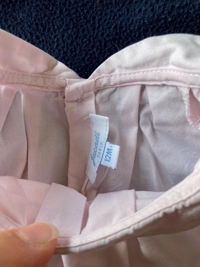 Tunique guimpe à col decentré rose Jacadi 12 mois - photo numéro 5