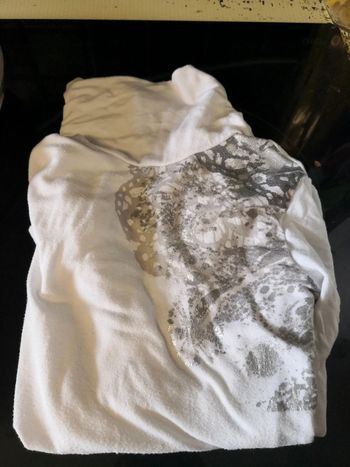 Sous pull blanc et argenté