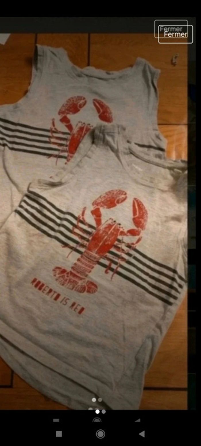 Lot 2 maillots de corps 5 ans - photo numéro 2