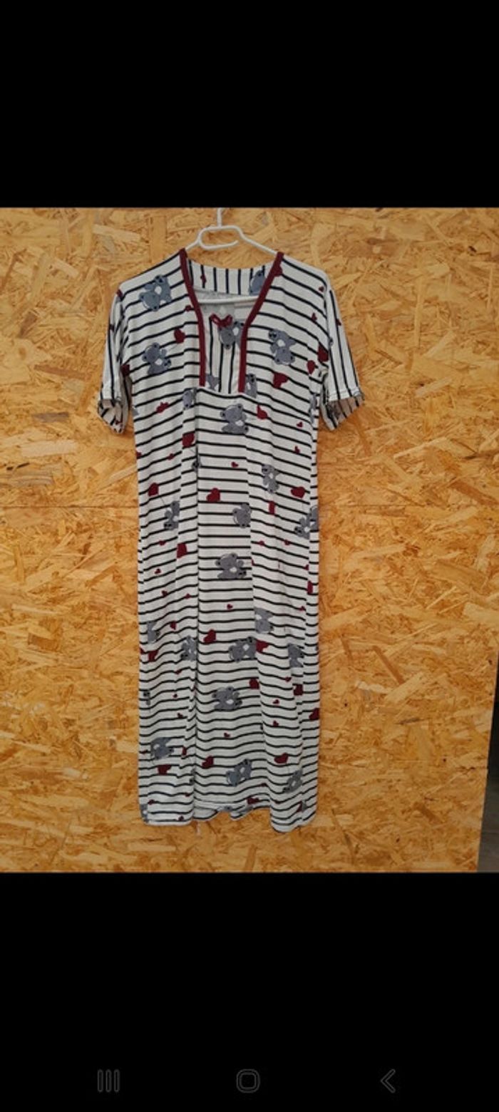 Robe pyjamas coeur nounours fluide 💢 - photo numéro 5