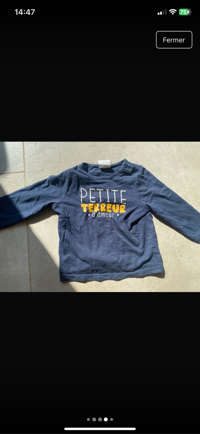 T-shirt manches longue 9 mois - photo numéro 4