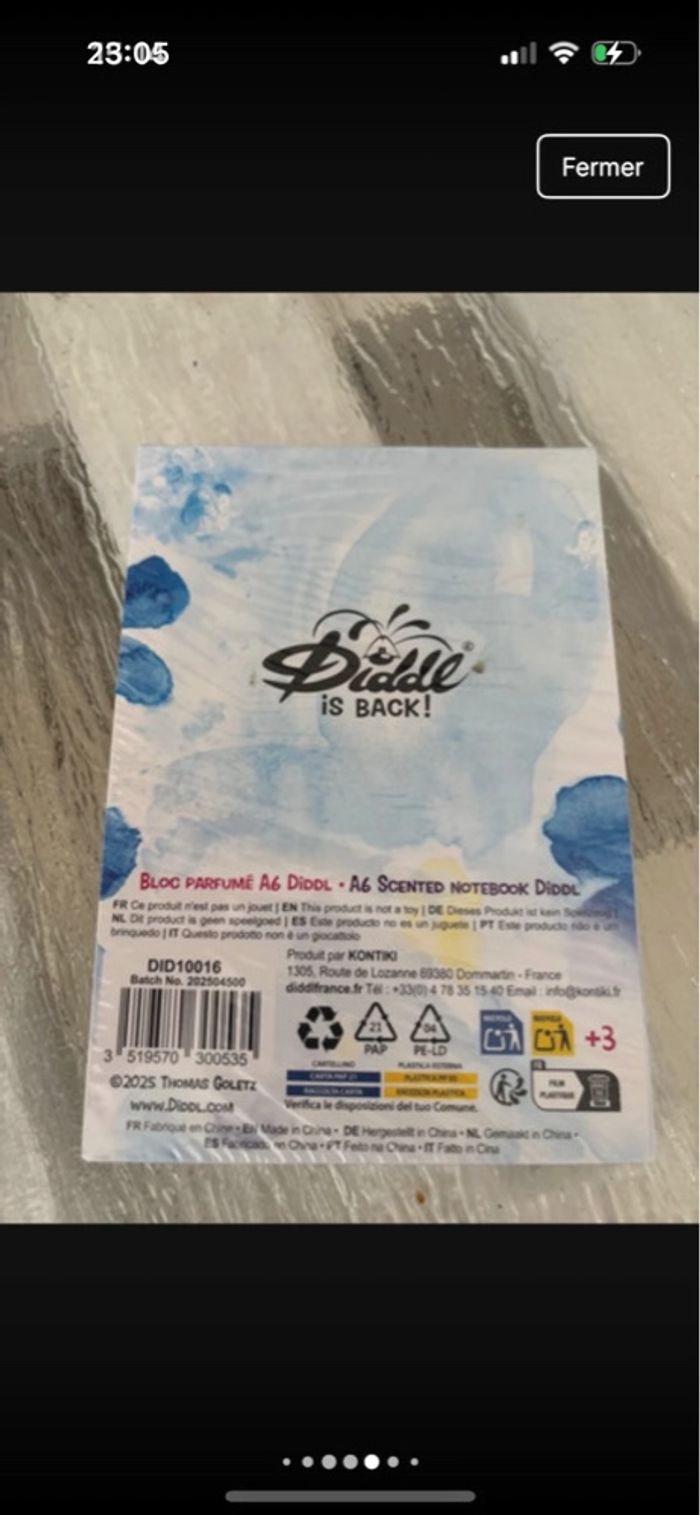Lot de 2 blocs a6 + 1 carnet spirales diddlina a6 + 1 stylo neuf - photo numéro 7