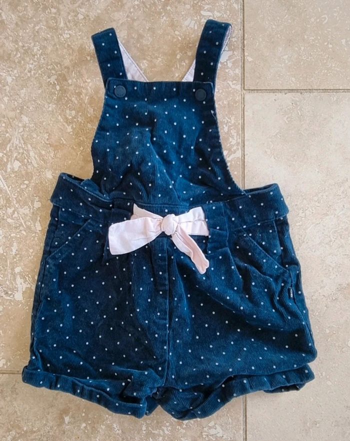 Combi short à bretelle obaibi 18 mois