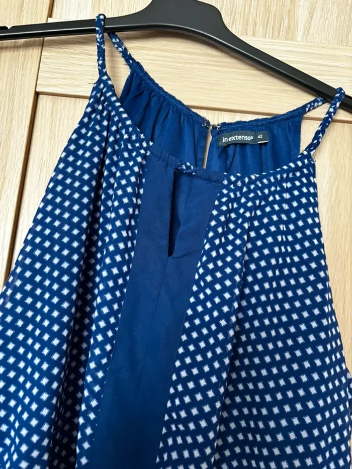 Robe bleu à bretelles In Extenso t.42 - photo numéro 2