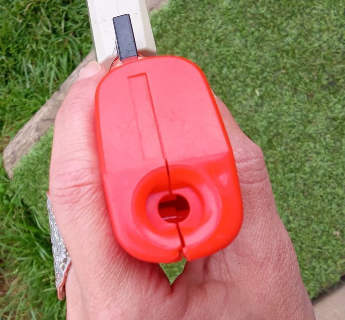 Nintendo NES zapper 1985, vintage, accessoire Nintendo duck hunt 005 orange, gris, made in japan - photo numéro 7