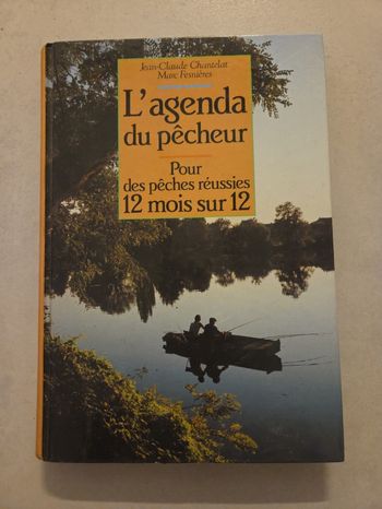 Livre l'agenda du pêcheur les péchés réussies 12 mois sur 12