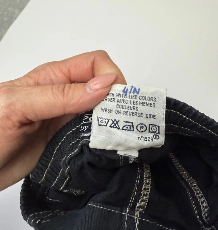 Short en jeans Polo Ralph Lauren bébé garçon taille 6-9 mois noir parfait état - photo numéro 5