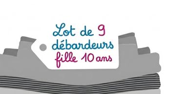 Lot de 9 débardeurs fille 10 ans