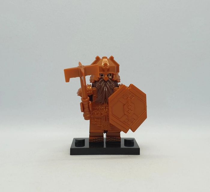 💍 Figurine Le Seigneur des Anneaux - Nain Guerrier - (Style Lego) 💍