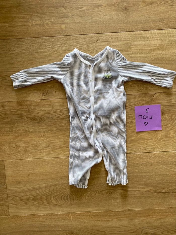 Lot 10 pyjamas bene manches longues 6 mois - photo numéro 2