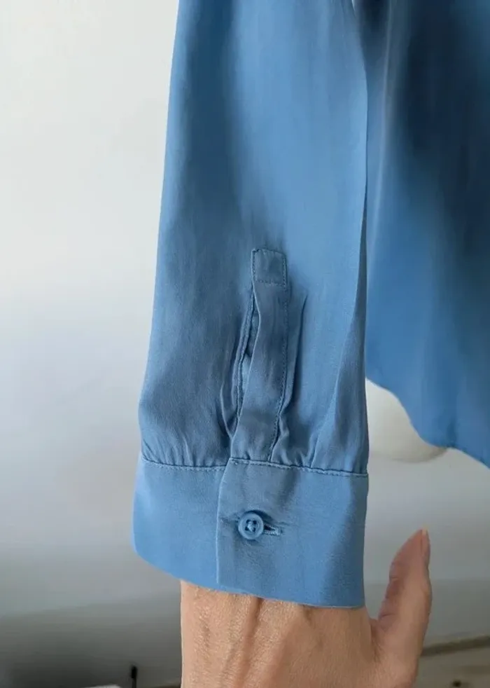 Chemisier d'été bleu - Caroll - taille 38 - photo numéro 4