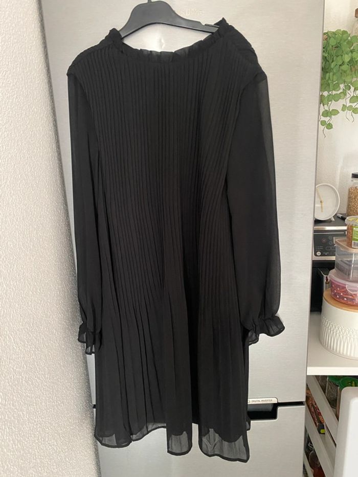 Robe plissée fluide noir Monoprix 36 - photo numéro 3