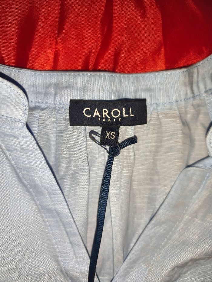 Blouse légère brodée ajourée aux manches 34 xs - photo numéro 4