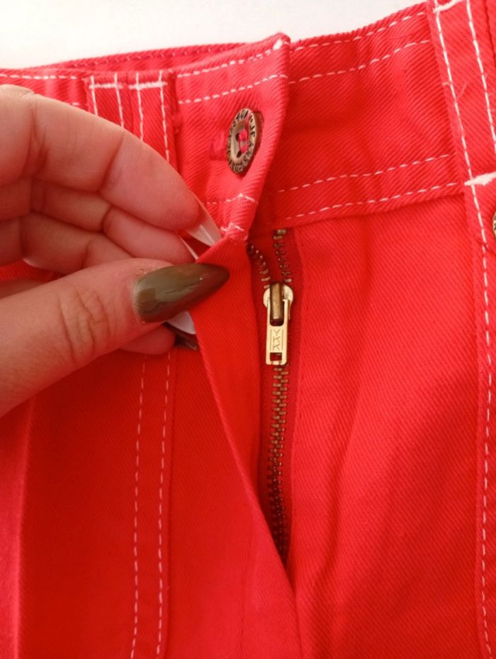 DAV Jeans - short rouge taille 8 ans - photo numéro 4