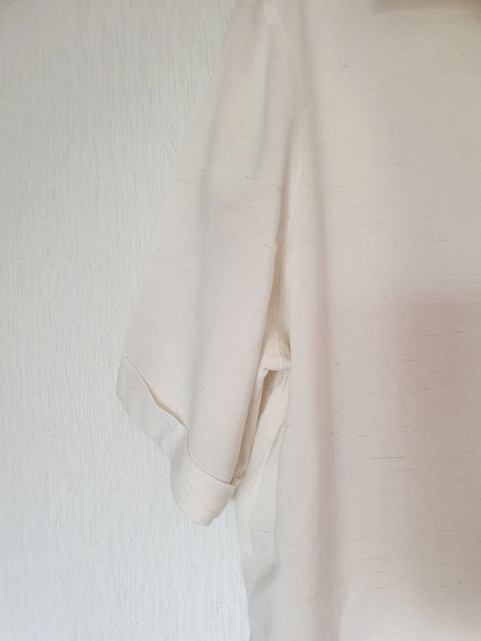Robe beige crème gros boutons Kiabi 42 - photo numéro 3