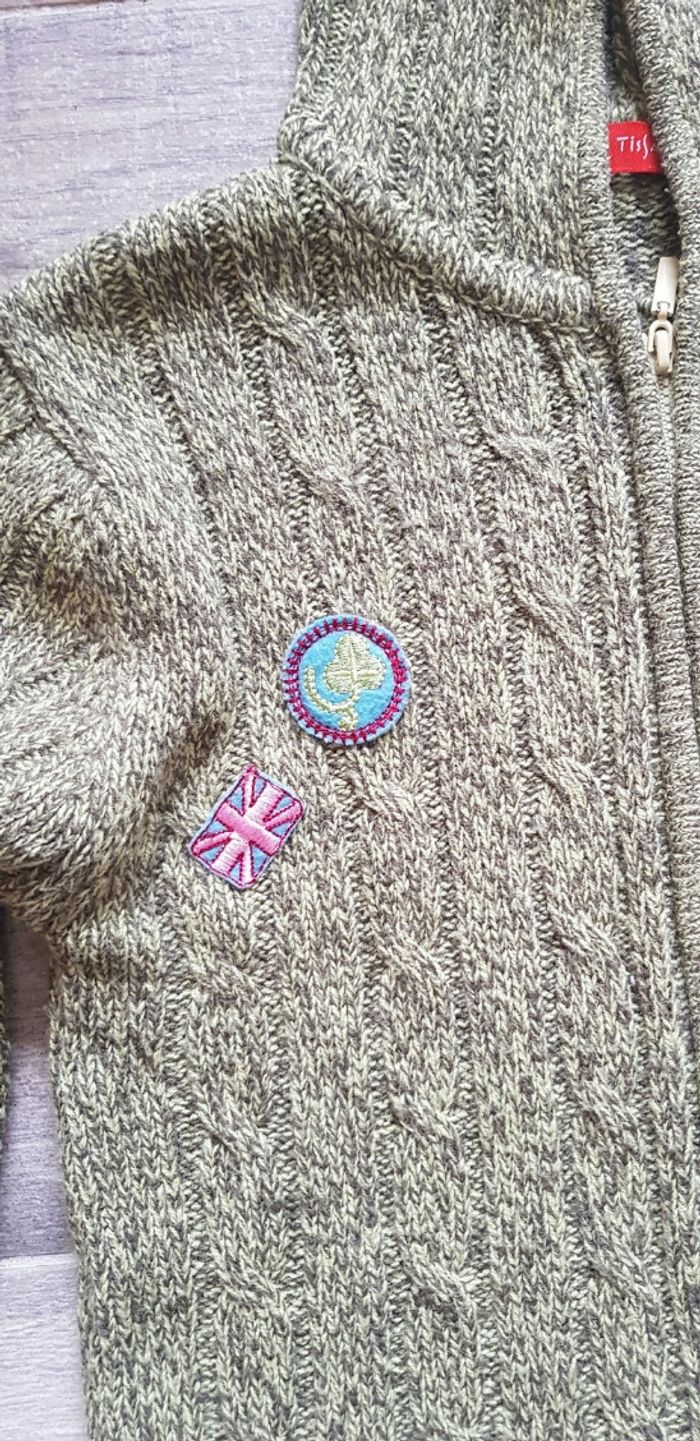 Gilet zippé torsadé - photo numéro 5