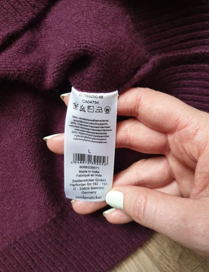 Pull bordeaux seidentsticker - photo numéro 3