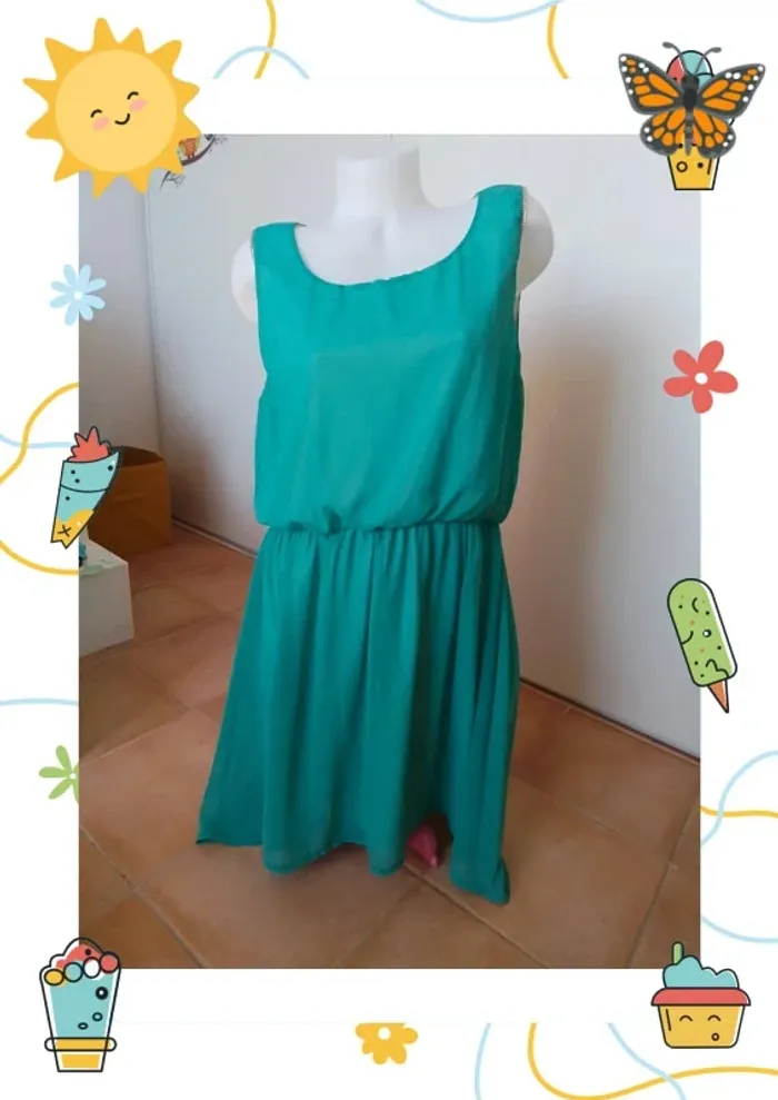 Robe voile verte - photo numéro 2