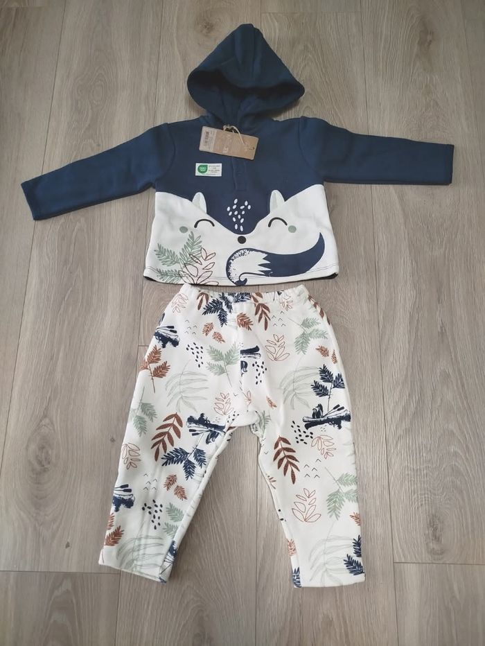 🦎 ensemble petit béguin 12 mois 80 cm neuf 🦎 - photo numéro 2