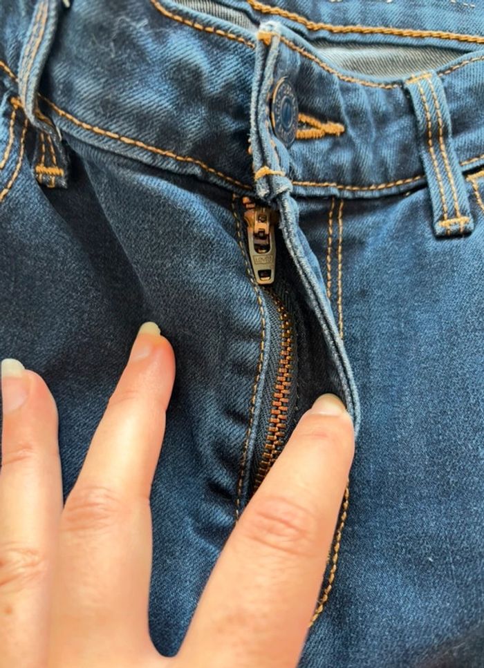Jean mi taille haute levi’s bleu marine high rise skinny taille S/36 L32 femme - photo numéro 8