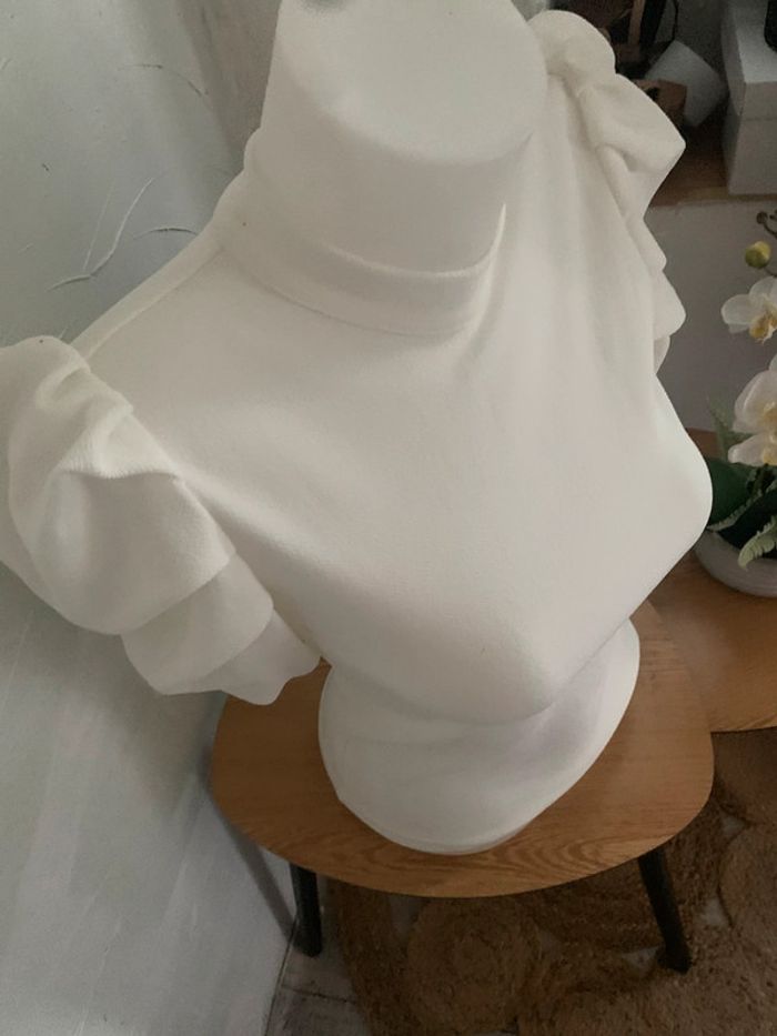 Blouse blanche SHEIN taille XS dos nu - photo numéro 4