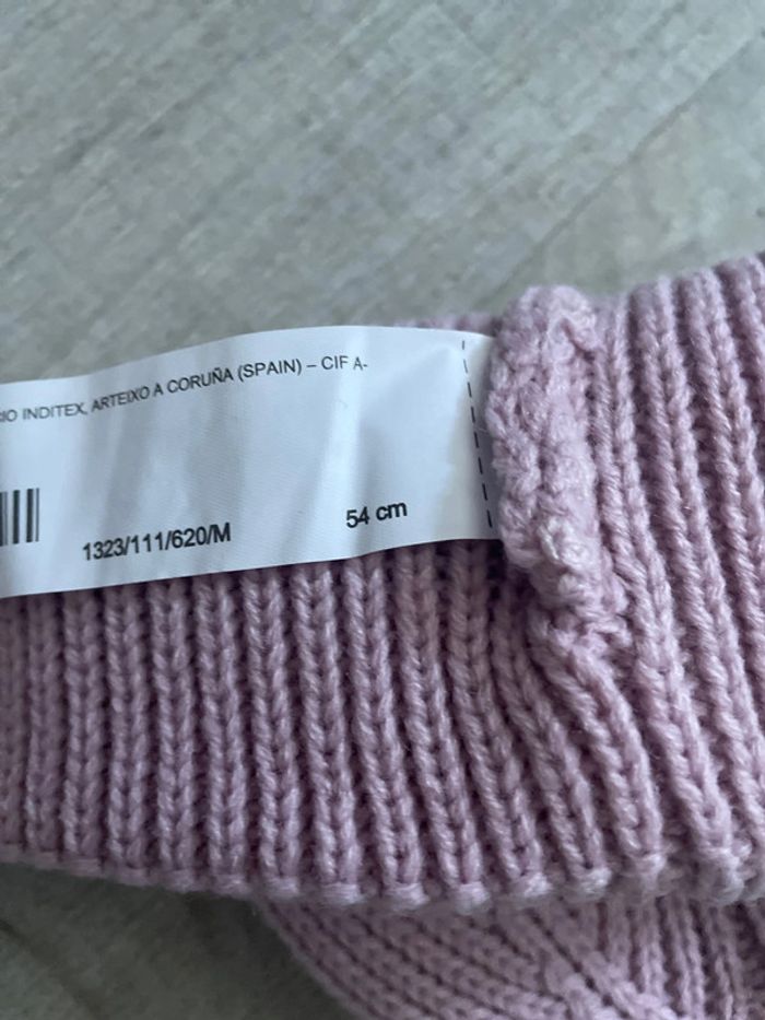 Très joli bonnet rose hiver fille neuf - photo numéro 2