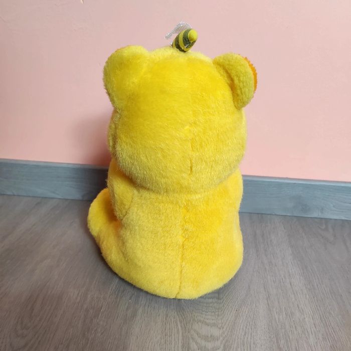 Peluche ourson jaune et orange - photo numéro 3