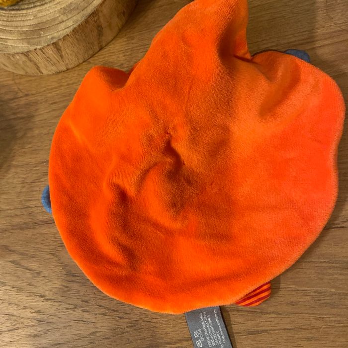 Ours doudou plat orange - photo numéro 2