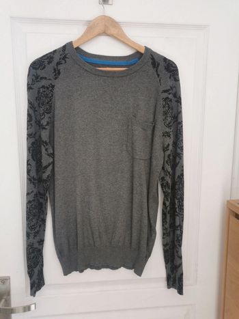 Pull homme gris en coton devred Taille L tbe