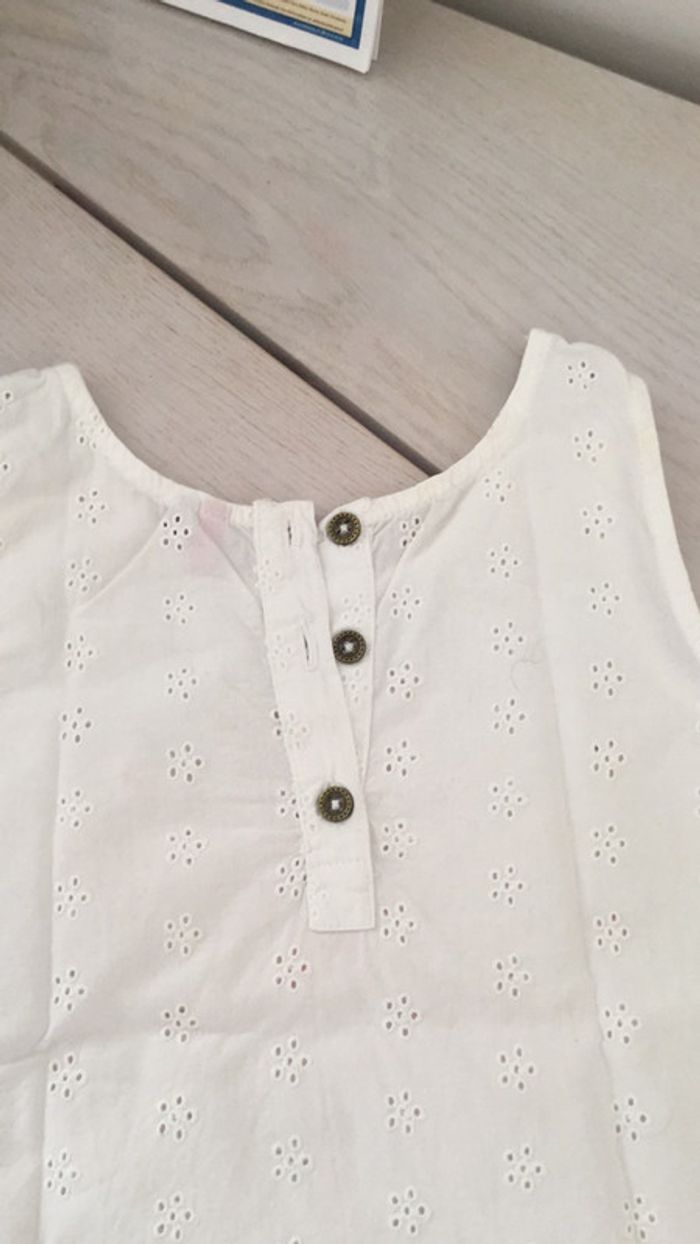 Débardeur blanc broderies 6 ans Orchestra - photo numéro 7