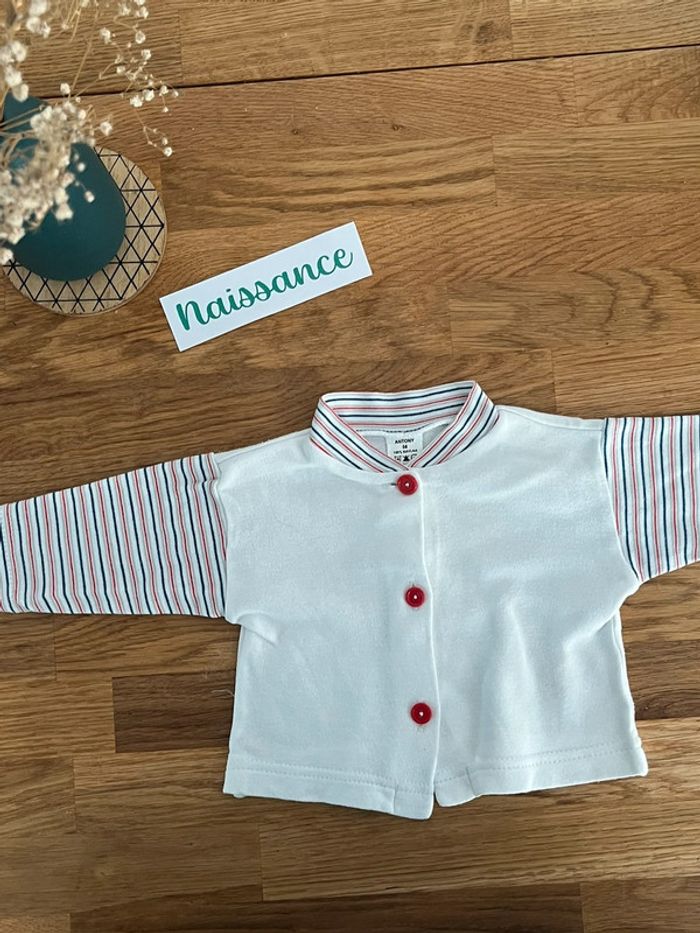 T-shirt de naissance à rayures