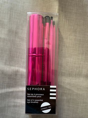 Set de 4 pinceaux essentiels yeux Sephora 