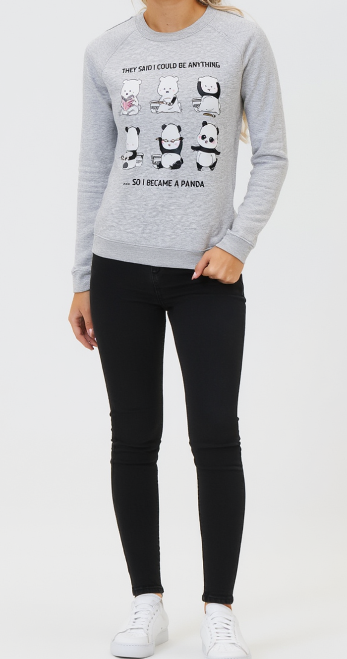 Sweat gris "Pimkie" Taille S en très bon état "O" - photo numéro 3