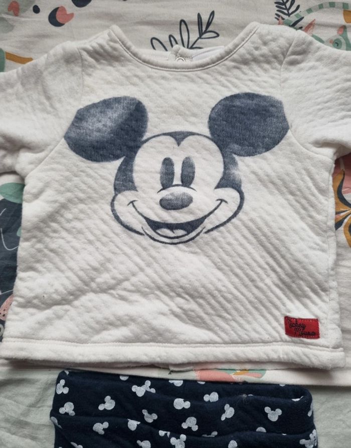 Ensemble matelassé mickey 3 mois - photo numéro 3