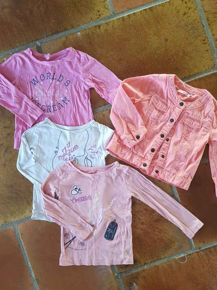Lot de 4 pièces mi saison fille gemo 4ans