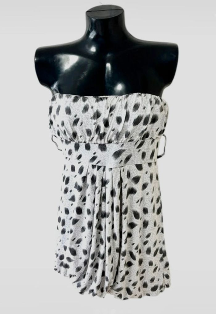 🐆 bustier drapée imprimé léopard – Taille 36 - photo numéro 3